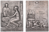 FRANCE, Office national de la propriete industrielle [National Office of Industrial Property], c. 1920, a plated...