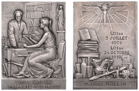 FRANCE, Office national de la propriete industrielle [National Office of Industrial Property], c. 1920, a plated...