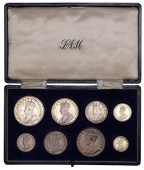 South Africa, George V, Proof Set, 1931, comprising Halfcrown to Farthing (Hern P7; KM PS6) [8]. All lightly toned,...