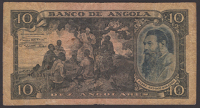 Banco de Angola, 10 Angolares, 1 June 1947, serial number 10i 235206, fine, a scarce type in issued form
BNB B408a,...