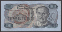 Oesterreichische Nationalbank, 1000 Schilling, 2 January 1961, serial number A867850A, a nice original very fine, a...
