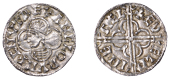 Cnut (1016-1035), Penny, Quatrefoil type [BMC VIII; BEH E], struck at Maldon by Æthelwine, draped and crowned bust...