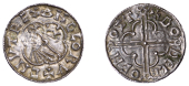 Cnut (1016-1035), Penny, Quatrefoil type [BMC VIII; BEH E], struck at Stamford by Godleof, draped and crowned bust...