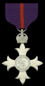 The Most Excellent Order of the British Empire, M.B.E., (Military) Member’s 1st type, breast badge, silver,...