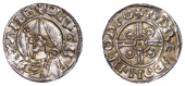 Cnut (1016-1035), Penny, Pointed Helmet type [BMC XIV; BEH G], struck at Thetford by Tidræd, draped and helmeted...