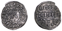 Kings of Mercia, Burgred, Penny, Phase III [H11/D], struck by the moneyer Bernred, draped and diademed bust right,...
