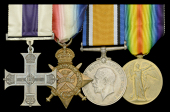 The Great War Western Front M.C. group of four awarded to Captain W. F. Jackson, Army Service Corps

Military...