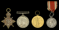 Four: Stoker Petty Officer W. J. Coles, Royal Navy, who was decorated by the Emperor of Russia on the occasion of...