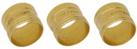 A 19th century Sergeant at Law gold ring for James Scarlett, 1st Baron Abinger, the broad flat band with raised...