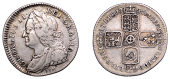 George II (1727-1760), Sixpence, 1745 lima (ESC 1756; S 3710). Very fine, some tone	 £70-£90