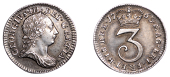 George III (1760-1820), Pre-1816 issues, Threepence, 1763 (ESC 2255; S 3753). Toned, good very fine	 £40-£50