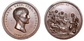 FRANCE, Attentat à la vie de Napoléon [Attempt on the Life of Napoléon], 1800, a copper medal by L. Manfredini,...