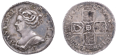 Anne (1702-1714), Shilling, 1707e, third bust (ESC 1429; S 3612A). Struck on a slightly elongated flan, otherwise...