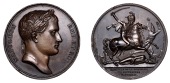 RUSSIA/FRANCE, Bitva za Moskvu [Battle of Moscow], 1812, a copper medal by B. Andrieu and R.-V. Jeuffroy for D.-V....