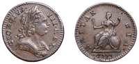 George III (1760-1820), Pre-1816 issues, Farthing, 1773 (BMC 911; Cooke 357; S 3775). Brown patina, very fine	 £10-£20