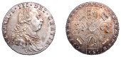George III (1760-1820), Pre-1816 issues, Sixpence, 1787, without hearts (ESC 2187; S 3748). Obverse cleaned but...