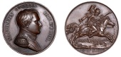 GERMANY/FRANCE, Schlacht bei Lützen [Battle of Lützen], 1813, a copper medal by A.-J. Depaulis and N.-G.-A. Brenet...