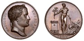 AUSTRIA/FRANCE, Frieden von Wien [Peace of Vienna], 1809, a copper medal by B. Andrieu for D.-V. Denon, laureate...