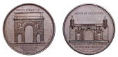 AUSTRIA/FRANCE, Napoleons Einzug in Wien [Entry of Napoléon into Vienna], 1809, a copper medal by B. Andrieu for...