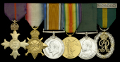 A Great War O.B.E. group of six awarded to Major H. G. Shorto, Army Service Corps, who enlisted as a Private in the...