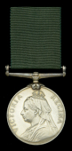 Volunteer Force Long Service Medal, V.R. (Q. Mr. Sergt. H. W. Shorto. 2nd (P. of W.) Vol. Batt. Devon Regt....
