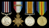 A Great War ‘Western Front’ M.M. group of four awarded to Sergeant S. H. Pope, Devonshire Regiment, who was...