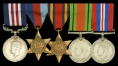 A fine Second War ‘Burma operations’ M.M. group of five awarded to Private S. E. Cann, Devonshire Regiment, for...