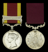 Pair: Sergeant W. Stockwell, Royal Marines, later 1st Devon Militia, who was involve in the suppression of the...
