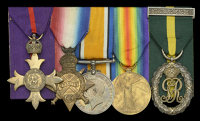 A Great War O.B.E. group of five awarded to Lieutenant-Colonel M. F. M. S. Kittoe, commanding 10th (County of...