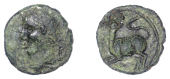 British Iron Age, CATUVELLAUNI, Tasciovanus (c. 25 BC - AD 10), bronze Unit, Laureate type, laureate head left,...