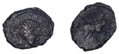 British Iron Age, CATUVELLAUNI and TRINOVANTES, Cunobelin (c. AD 8-41), bronze Unit, Butting Bull type, head right,...