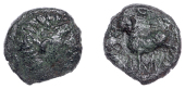 British Iron Age, CATUVELLAUNI, Tasciovanus (c. 25 BC - AD 10), bronze Unit, Vir type, laureate male head right,...