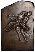 BELGIUM, Pastorale – Ballet Russes, 1931, a large uniface cast bronze plaque by G. Devreese, Anna Pavlova and...