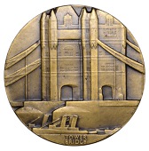 ENGLAND, British Empire Exhibition, London, 1924, a uniface bronze medal by P. Metcalfe for the Royal Mint,...