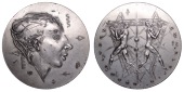 FRANCE, Intellectronique [Intellectronics], 1973, a silver medal by Aleth Guzman-Nageotte for the Club français de...