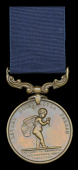 Royal Humane Society, small bronze medal (successful) (Hedley Stewart Davie 2nd Dec. 1970) edge nicks and light...