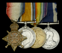 Four: Chief Petty Officer F. King, Royal Navy

1914-15 Star (221007, F. King, P.O., R.N.); British War and Victory...