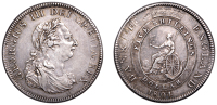 George III (1760-1820), Bank of England, Dollar, 1804, type A/2 (ESC 1925; S 3768). Very fine, overstruck on a 8...
