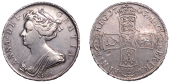 Anne (1702-1714), Halfcrown, 1703 vigo, edge tertio (ESC 1358; S 3580). Good fine, cleaned	 £90-£120