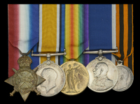 Four: Chief Petty Officer Gunner Edward Parvin, Royal Navy, who was awarded the Russian Medal of St George, 4th...
