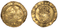 James VI (1567-1625), Before Accession, Seventh coinage, Rider, 1594, mm. quatrefoil, pellets by date, 4.99g/3h...