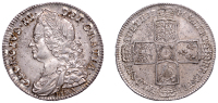 George II (1727-1760), Halfcrown, 1746/5 lima, edge decimo nono (ESC 1689; S 3695A). Some flecking, cabinet...