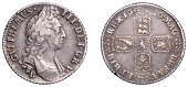 William III (1694-1702), Shilling, 1696b, first bust (ESC 1158; S 3498). Good fine, toned, scarce 	 £90-£120
