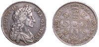 Charles II (1660-1685), Halfcrown, 1679, fourth bust, no stop after hib, edge tricesimo primo (cf. ESC 483; S 3367)....