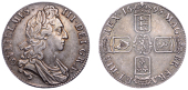 William III (1694-1702), Crown, 1695, first bust, edge octavo (ESC 991; S 3470). A very handsome good very fine,...