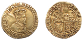 James VI (1567-1625), After Accession, Tenth coinage, Britain Crown, mm. thistle-head, Scottish arms in first and...