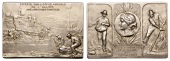FRANCE, Société d’Agriculture de l’Allier, c. 1910, an Art Nouveau silver-gilt award plaque, unsigned,...