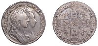 William and Mary (1688-1694), Shilling, 1693, stop after gratia (ESC 868; S 3437). Toned, good fine or a little...