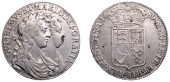 William and Mary (1688-1694), Halfcrown, 1689, first shield, caul frosted, pearls, edge primo (ESC 831; S 3434)....