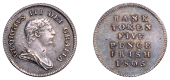 George III (1760-1820), Bank of Ireland coinage, Five Pence, 1805 (S 6619). Nearly extremely fine, toned	 £70-£90